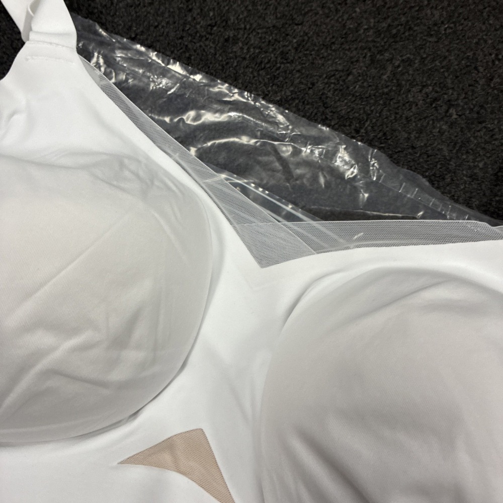 Honeylove Silhouette Bra Sand White Lace Mesh Wire-Free SZ 2X+ NEW NWT - Picture 6 of 11